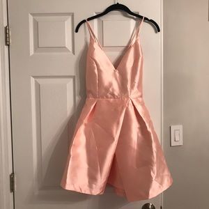 shiny pink dress